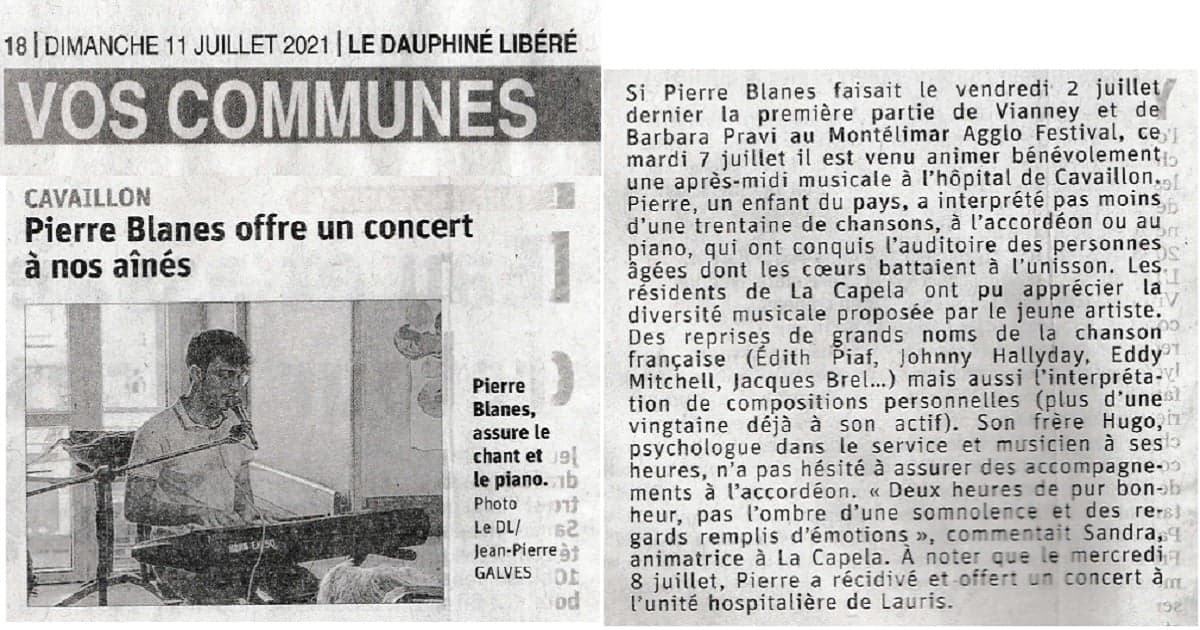 Pierre B. sur scène en concert — photo 2