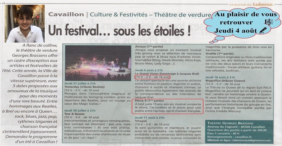 Pierre B. sur scène en concert — photo 8